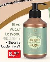 Rbl El ve Vücut Losyonu Shea ve Badem Yağlı 250 ml image