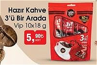 Vip Hazır Kahve 3'ü Bir Arada 10x18 g image