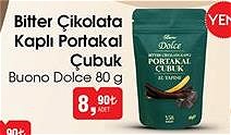 Buono Dolce Bitter Çikolata Kaplı Portakal Çubuk 80 g image