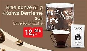Esperto Di Caffe Filtre Kahve 60 g+Kahve Demleme Seti image