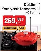 Lava Döküm Karnıyarık Tenceresi 28 cm image