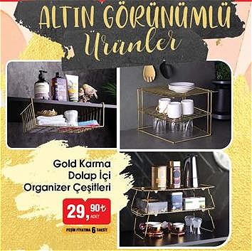 Gold Karma Dolap İçi Organizer Çeşitleri/Adet image