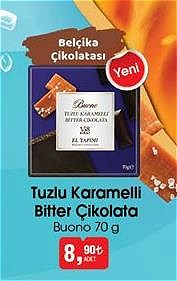 Buono Tuzlu Karamelli Bitter Çikolata 70 g image