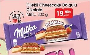 Milka Çilekli Cheescake Dolgulu Çikolata 300 g image