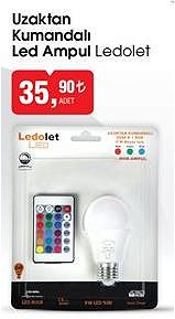 Ledolet Uzaktan Kumandalı Led Ampul image