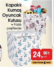 Kapaklı Kumaş Oyuncak Kutusu image