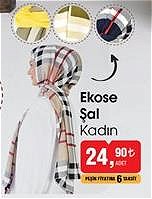 Ekose Şal Kadın image