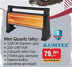 Kumtel Mini Quartz Isıtıcı 1200 W image