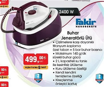 Fakir Buhar Jeneratörlü Ütü 2400 W image