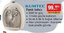 Kumtel Fanlı Isıtıcı 2000 W image