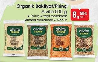 Alvita Organik Bakliyat/Pirinç 500 g image