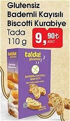 Tada Glutensiz Bademli Kayısılı Biscotti Kurabiye 110 g image