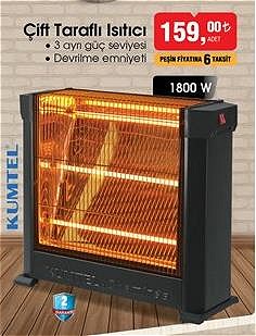 Kumtel Çift Taraflı Isıtıcı 1800 W image