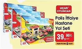 Uçar Oyuncak Polis İtfaiye Hastane Yol Seti image