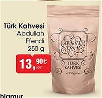 Abdullah Efendi Türk Kahvesi 250 g image