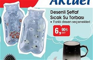 Desenli Şeffaf Sıcak Su Torbası image