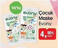 Evony Çocuk Maske 10'lu image