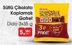 Dido 3x35 g Sütlü Çikolata Kaplamalı Gofret image