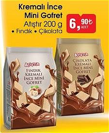 Atıştır Kremalı İnce Mini Gofret Fındık/Çikolata 200 g image