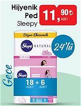 Sleepy Hijyenik Ped Gece 24'lü image