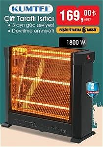 Kumtel Çift Taraflı Isıtıcı 1800 W image