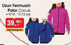 Letoon Uzun Fermuarlı Polar Çocuk image