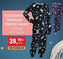 Karanlıkta Parlayan Pijama Takımı Çocuk image