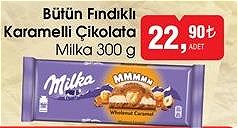 Milka Bütün Fındıklı Karamelli Çikolata 300 g image