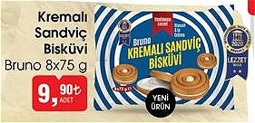 Bruno Kremalı Sandviç Bisküvi 8x75 g image