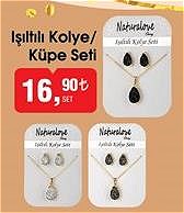 Işıltılı Kolye/Küpe Seti image