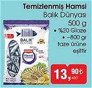 Balık Dünyası 500 g Temizlenmiş Hamsi image