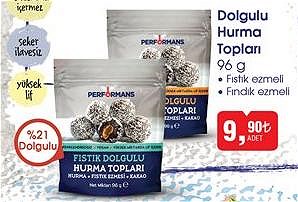 Performans Dolgulu Hurma Topları 96 g image