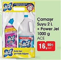 Ace Çamaşır Suyu 2 L + Power Jel 1000 g image