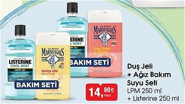 LPM 250 ml Duş Jeli + Listerine 250 ml Ağız Bakım Suyu Seti image