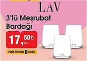 Lav 3'lü Meşrubat Bardağı image