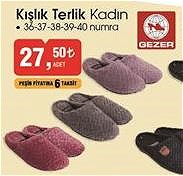 Gezer Kışlık Terlik image