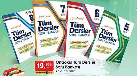 Ortaokul Tüm Dersler Soru Bankası 5-6-7-8. Sınıf image