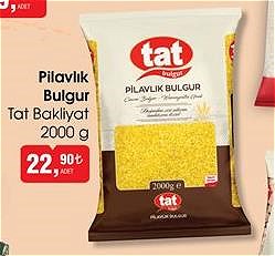 Tat Bakliyat Pilavlık Bulgur 2000 g image