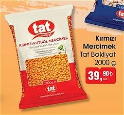 Tat Bakliyat Kırmızı Mercimek 2000 g image