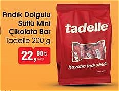 Tadelle Fındık Dolgulu Sütlü Mini Çikolata Bar 200 g image