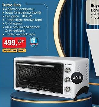 Kumtel Turbo Fırın 40 lt image