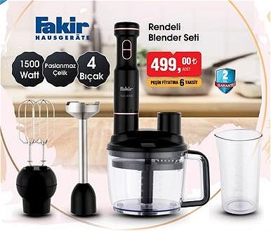 Fakir Rendeli Blender Seti 1500 W image