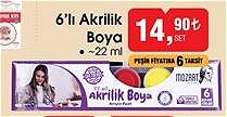 6'lı Akrilik Boya 22 ml image