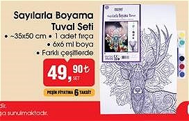 Sayılarla Boyama Tuval Seti  image