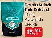 Abdullah Efendi 150 g Damla Sakızlı Türk Kahvesi image