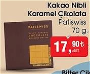 Patiswiss 70 g Kakao Nibli Karamel Çikolata image