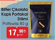 Patiswiss 80 g Bitter Çikolata Kaplı Portakal Dilimi image