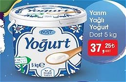 Dost Yarım Yağlı Yoğurt 5 kg image