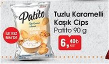 Patito Tuzlu Karamelli Kaşık Cips 90 g image