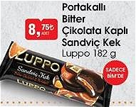 Luppo Portakallı Bitter Çikolata Kaplı Sandviç Kek 182 g image